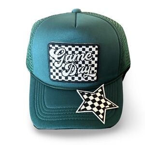 NEW TRUCKER HAT - WITH PATCHES  - GAME DAY - 🧢✨